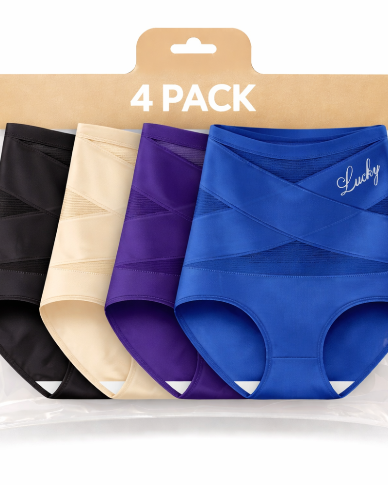 High-Waist Tummy Control Seamless Shaping Lucky Panties(4pcs)