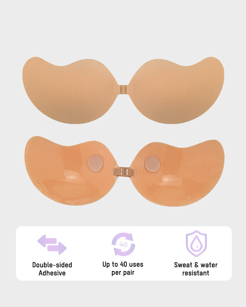 Adhesive V-Bra, Invisible Push-Up Bra (2 Pairs)