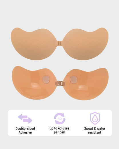 Adhesive V-Bra, Invisible Push-Up Bra (2 Pairs)