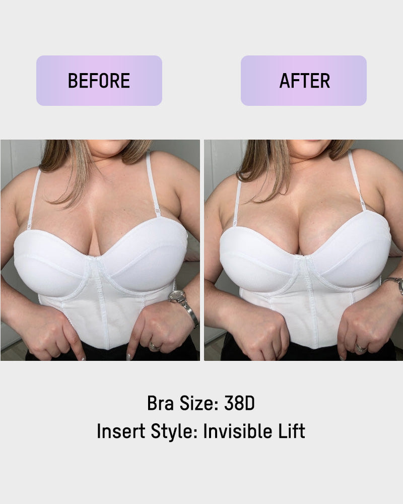 Adhesive V-Bra, Invisible Push-Up Bra (2 Pairs)
