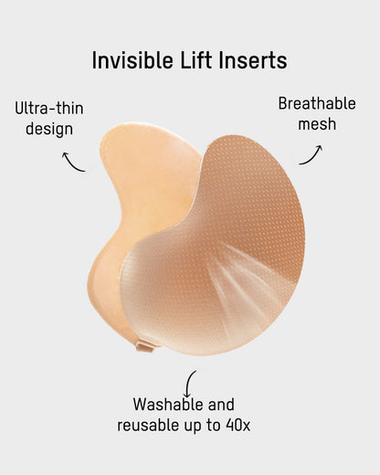 Adhesive V-Bra, Invisible Push-Up Bra (2 Pairs)