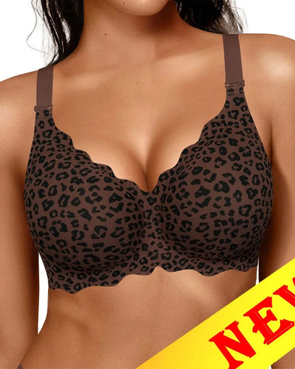 Soft Full Coverage Scalloped Wireless Jelly Bra