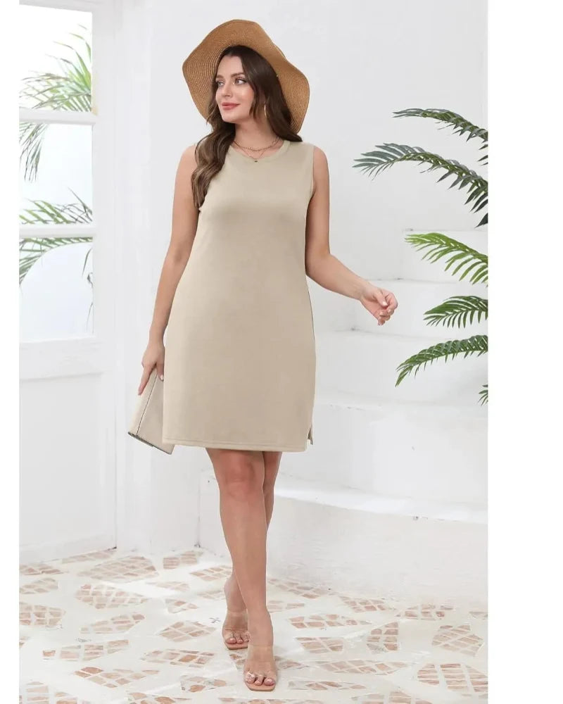 Women's Casual Sleeveless Summer Tank Dress 2026