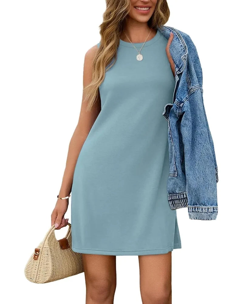 Women's Casual Sleeveless Summer Tank Dress 2026