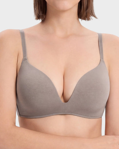 Wire-Free Cotton Lift T-Shirt Bra