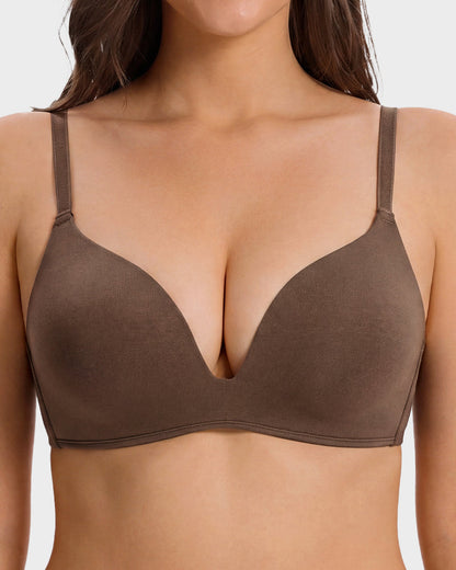 Wire-Free Cotton Lift T-Shirt Bra