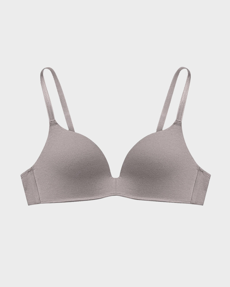 Wire-Free Cotton Lift T-Shirt Bra