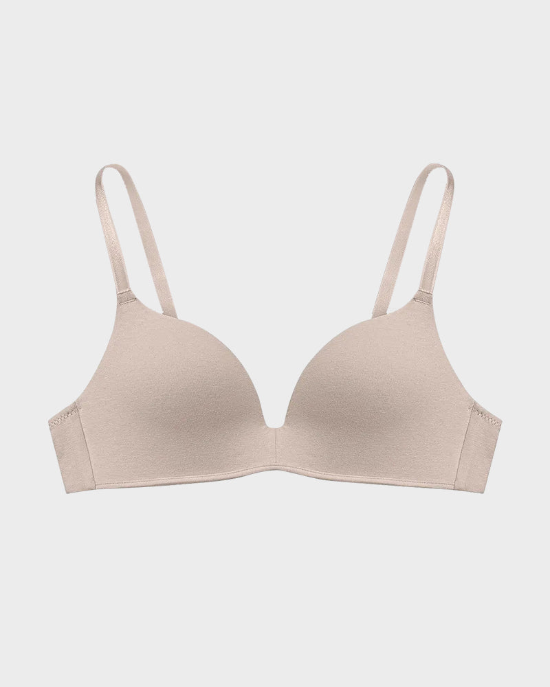 Wire-Free Cotton Lift T-Shirt Bra