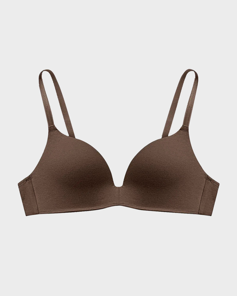Wire-Free Cotton Lift T-Shirt Bra