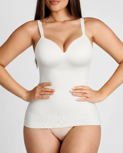 Women's Shaping Bodysuit Tank with Built-In Bra – Slim & Breathable
