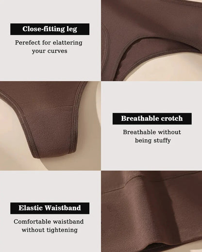 High-waist seamless thongs, tummy control, soft stretch, no-show