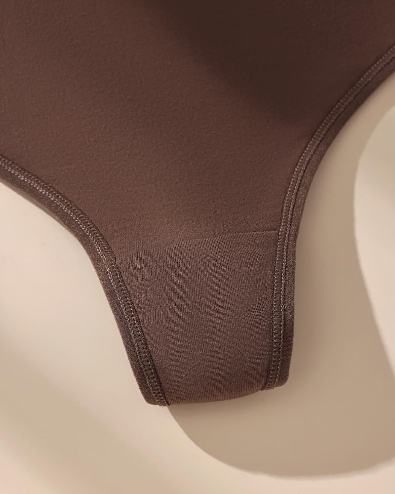 High-waist seamless thongs, tummy control, soft stretch, no-show