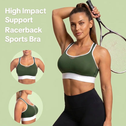 Plus Size Wireless High Support Sports Bra for Women
