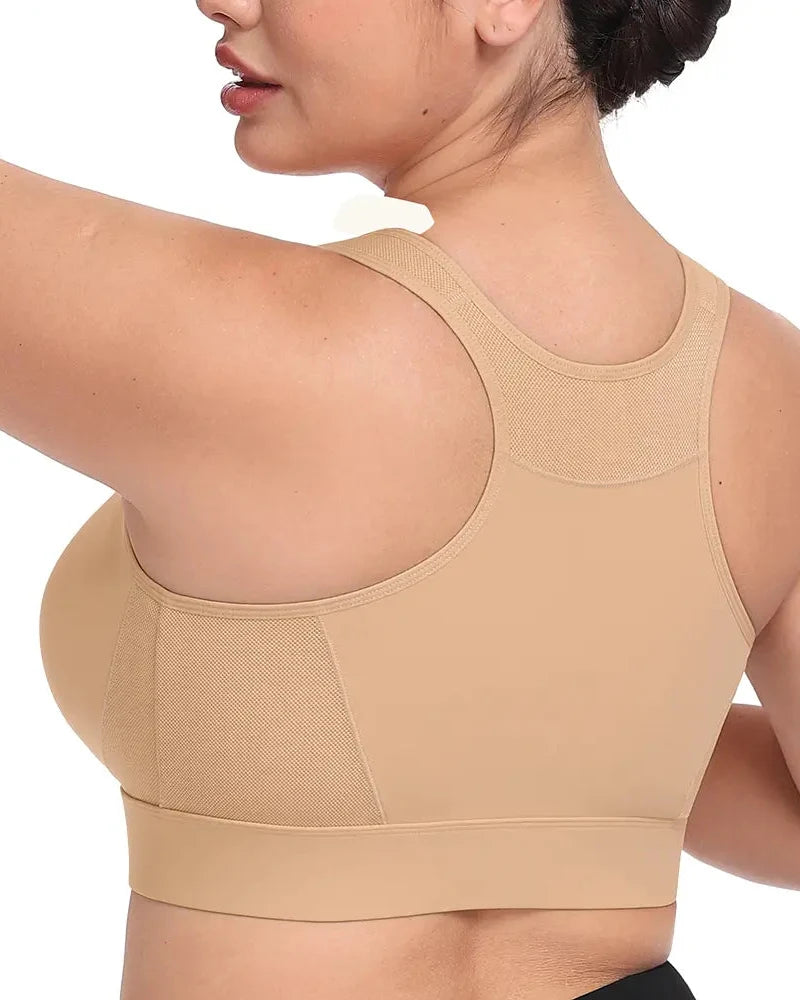 Plus Size Wireless High Support Sports Bra for Women