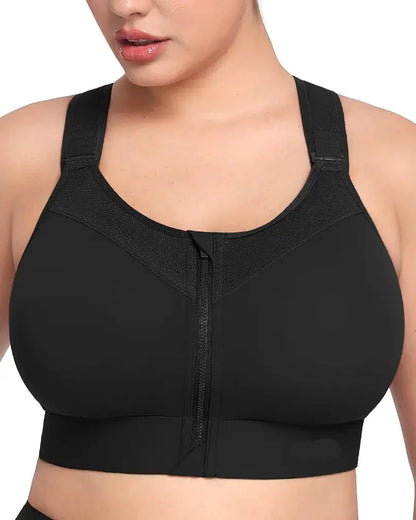 Plus Size Wireless High Support Sports Bra for Women