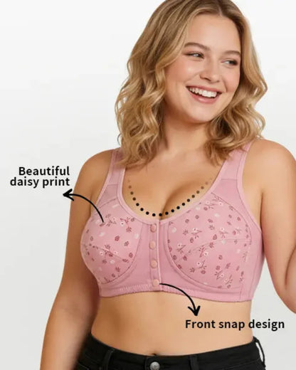 Front Closure Wireless Bras for Women