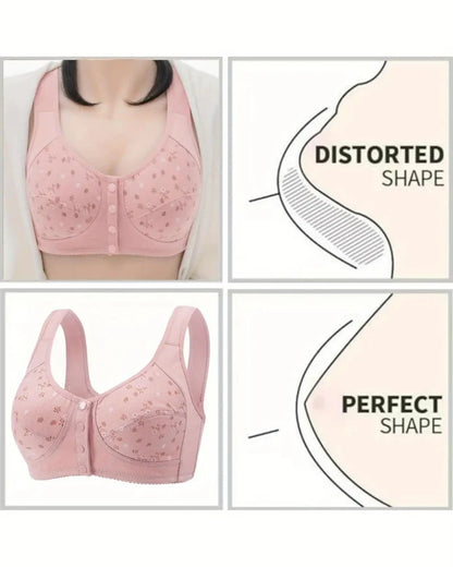 Front Closure Wireless Bras for Women