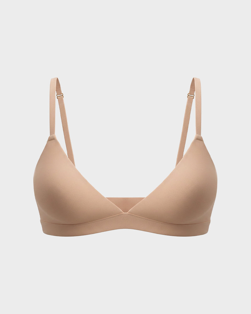 Soft, Seamless Wireless Plunge Bra