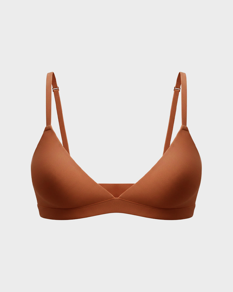 Soft, Seamless Wireless Plunge Bra