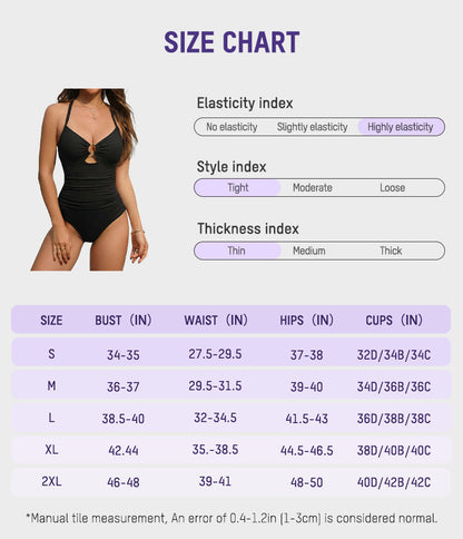 Ruched One-Piece with Tummy-Smoothing Fit