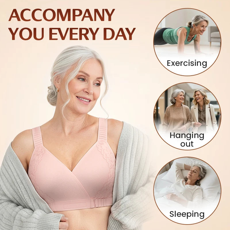 Shapecurve Front-Cross Wrap Bra – Maximum Comfort and Support