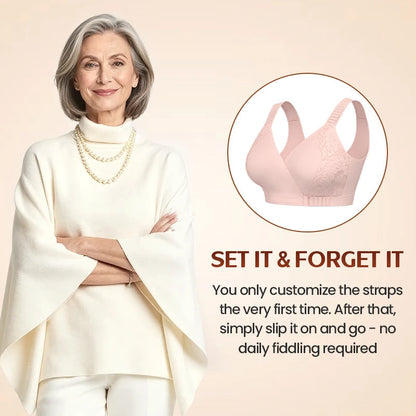 Shapecurve Front-Cross Wrap Bra – Maximum Comfort and Support