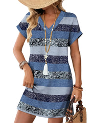 Blue Gray Stripe