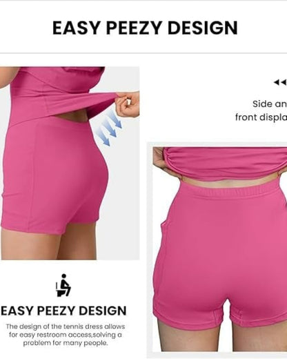 Cloudful™ 2-in-1 Backless Flare Dress – Easy Peezy Edition