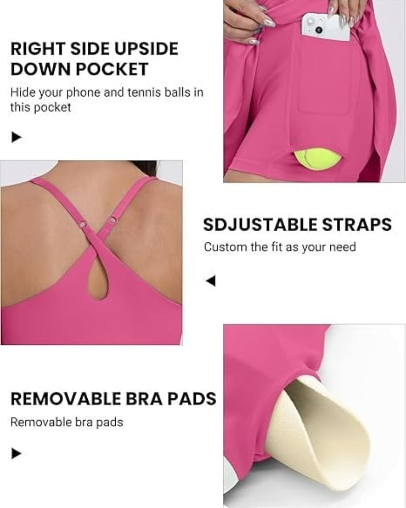 Cloudful™ 2-in-1 Backless Flare Dress – Easy Peezy Edition