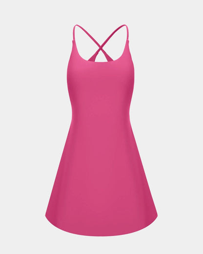Cloudful™ 2-in-1 Backless Flare Dress – Easy Peezy Edition