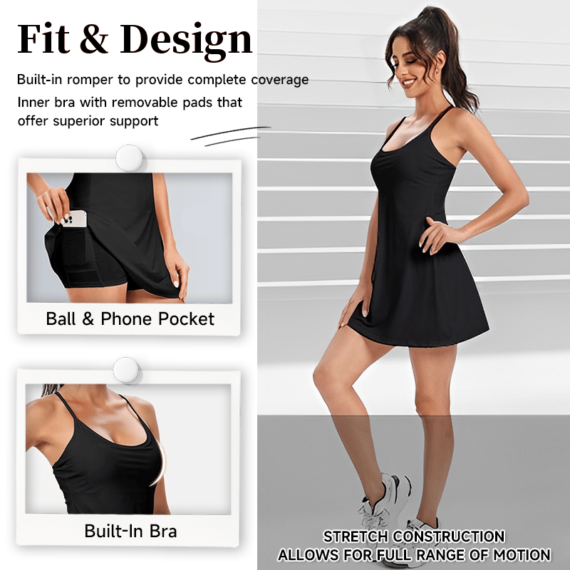 Cloudful™ 2-in-1 Backless Flare Dress – Easy Peezy Edition
