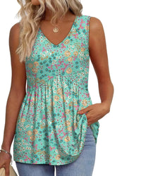 Pink Green Floral