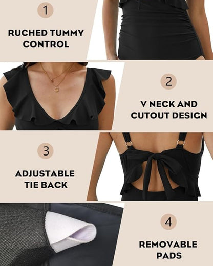 Confidence-Boosting V-Neck Swimsuit