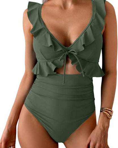 Confidence-Boosting V-Neck Swimsuit