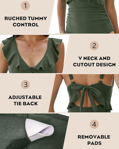Confidence-Boosting V-Neck Swimsuit