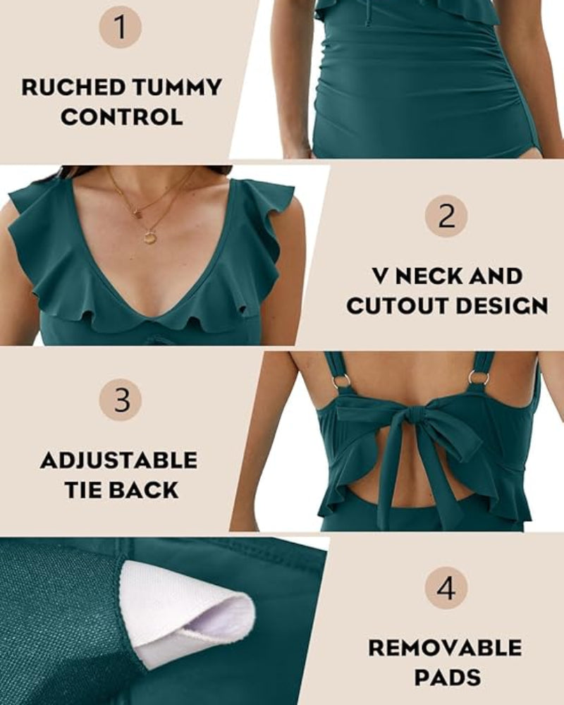 Confidence-Boosting V-Neck Swimsuit