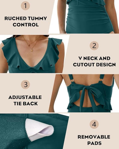 Confidence-Boosting V-Neck Swimsuit