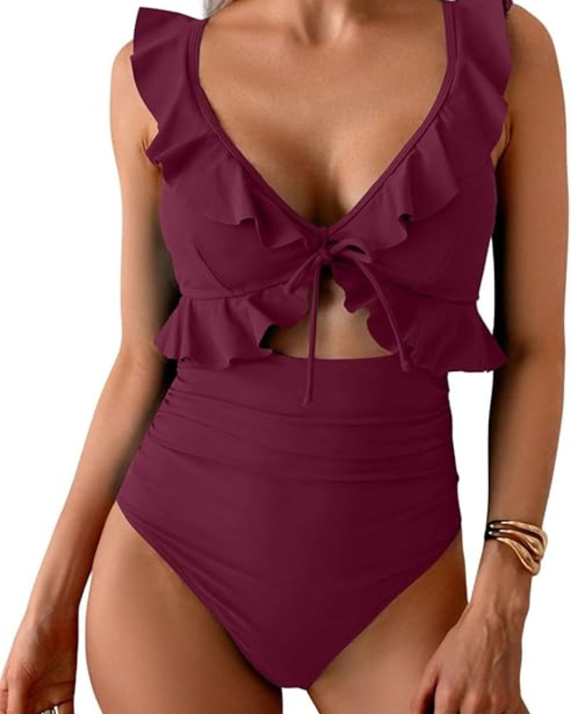 Confidence-Boosting V-Neck Swimsuit