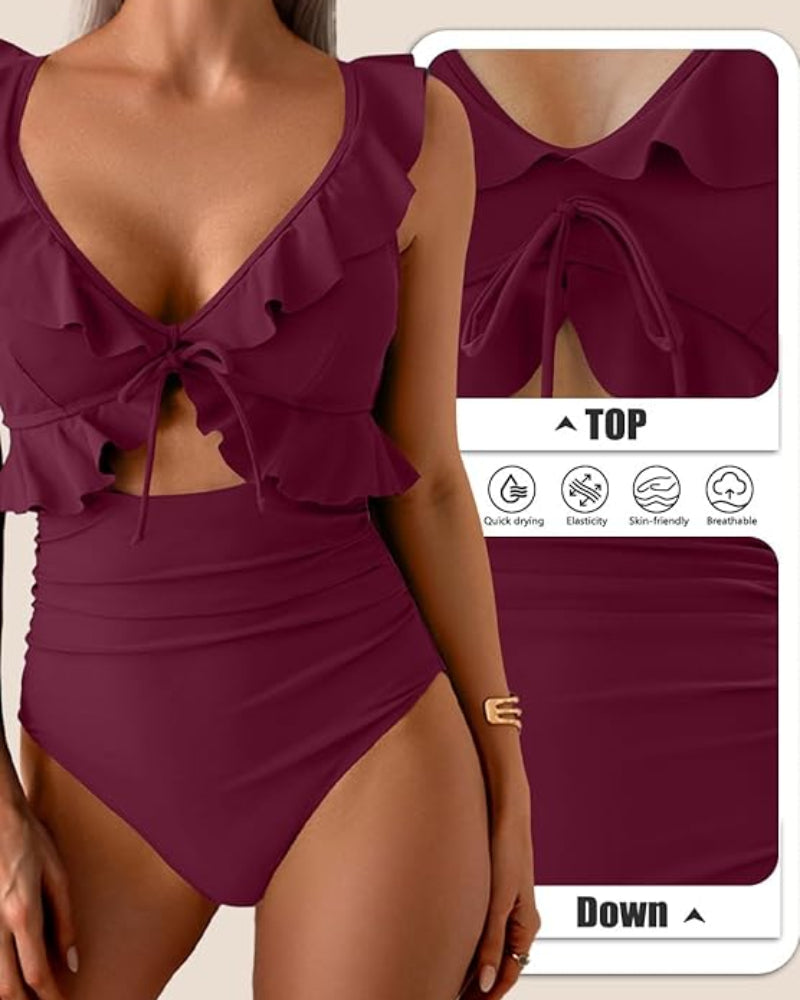 Confidence-Boosting V-Neck Swimsuit