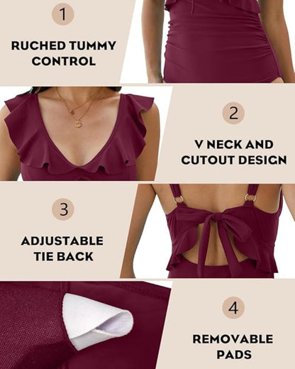 Confidence-Boosting V-Neck Swimsuit