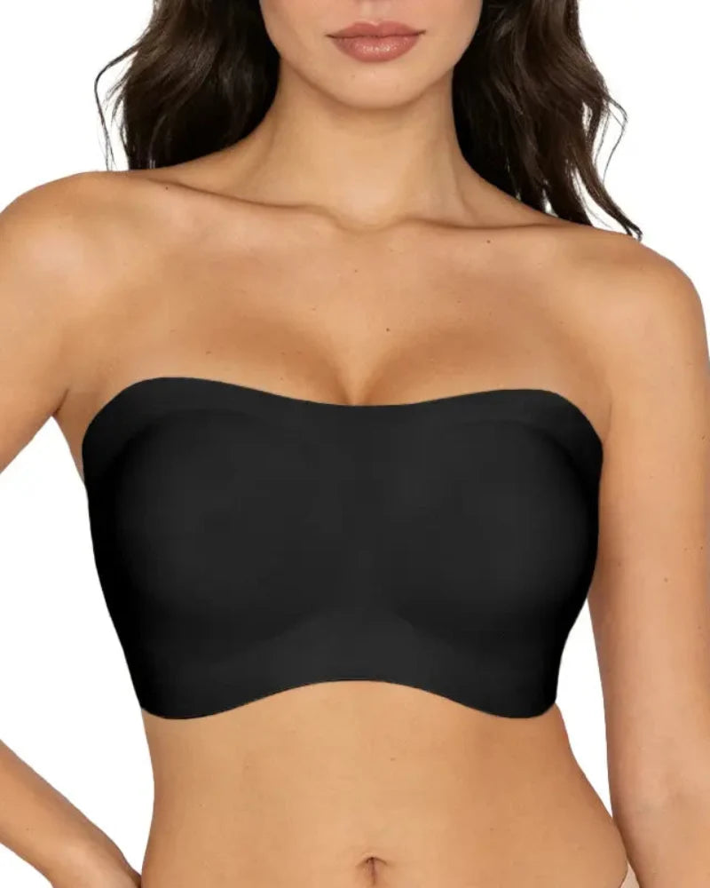 Strapless Jelly Wireless Padded Bra, Non-Slip Seamless Comfort