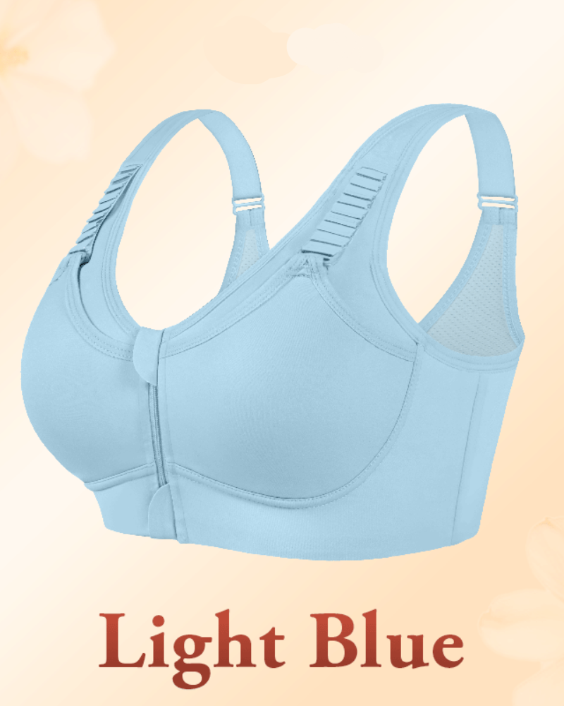 Front-Zip Bra for Maximum Lift and Bounce Control
