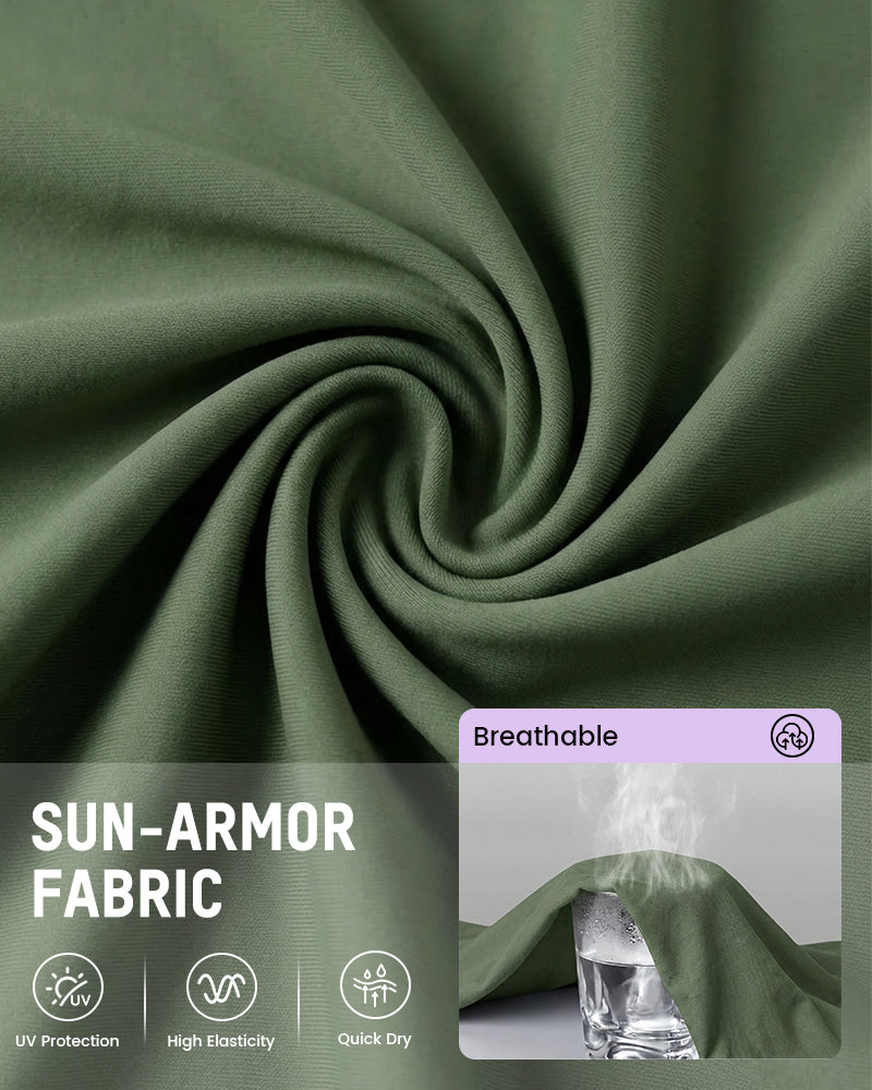 Tummy-control ruched tankini set.