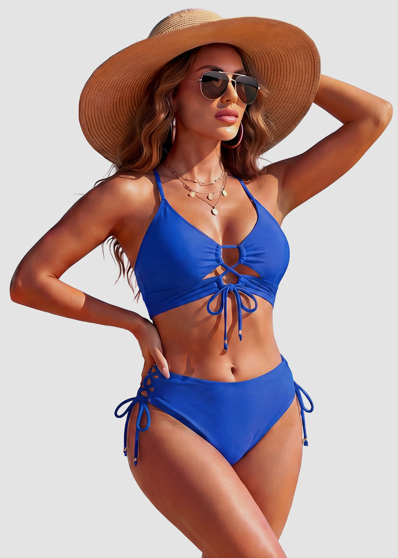 Women’s Cutout String Bikini Set Two Piece Swimsuit Bathing Suit
