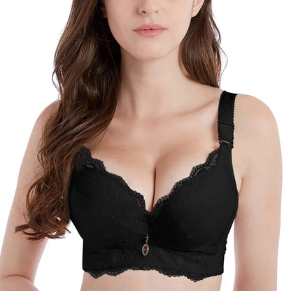 Lace Underwire Padded Push Up Bra