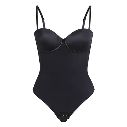 Seamless Lace-Up Bodysuit for Effortless Curves