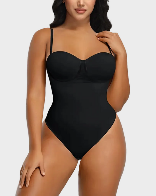 Seamless Lace-Up Bodysuit for Effortless Curves