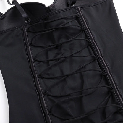 Seamless Lace-Up Bodysuit for Effortless Curves