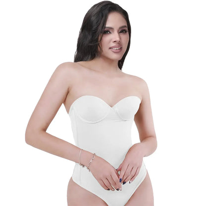 Seamless Lace-Up Bodysuit for Effortless Curves