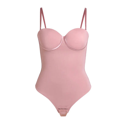 Seamless Lace-Up Bodysuit for Effortless Curves